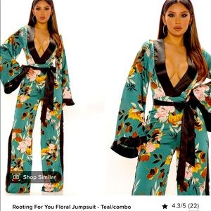 Fashion Nova “Rooting for You” Jumpsuit
